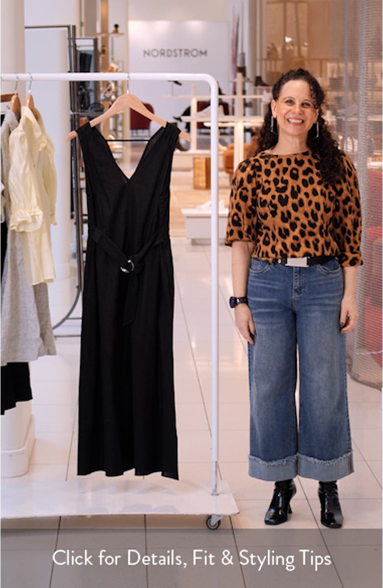 Belted V-Neck Midi Dress, sales video thumbnail