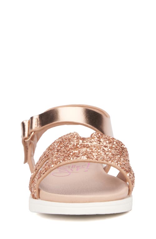 Olivia Miller Kids' Glitter Glow Sandal In Rose Gold