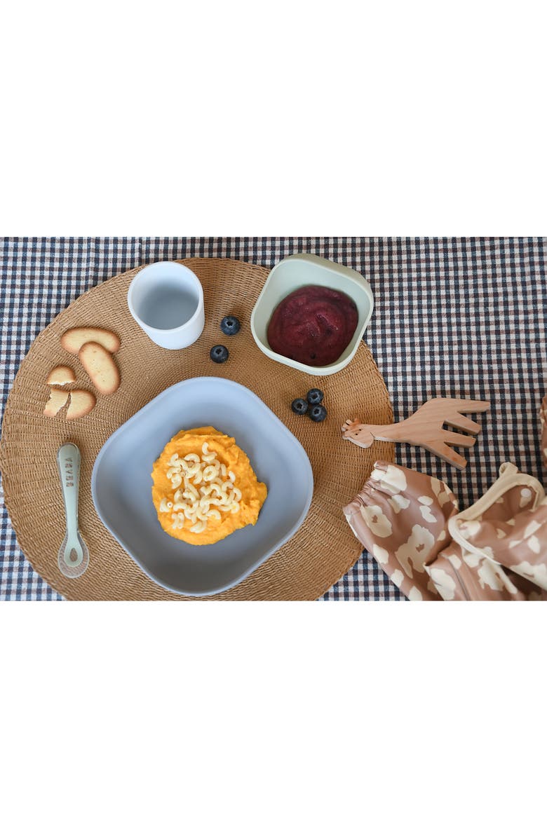 BEABA 4-Piece Silicone Suction Baby Feeding Set, Alternate, color, 