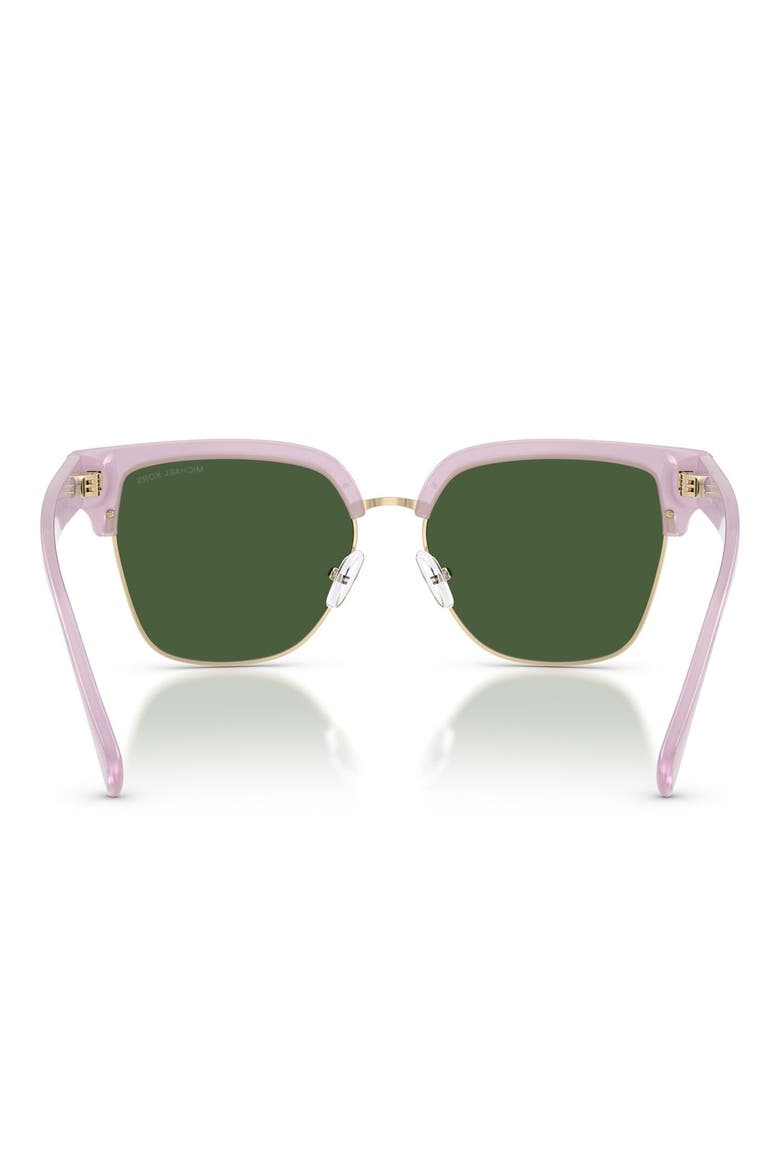 St. Eustatius 56mm Square Sunglasses, Alternate, color, WISTERIA / GREEN