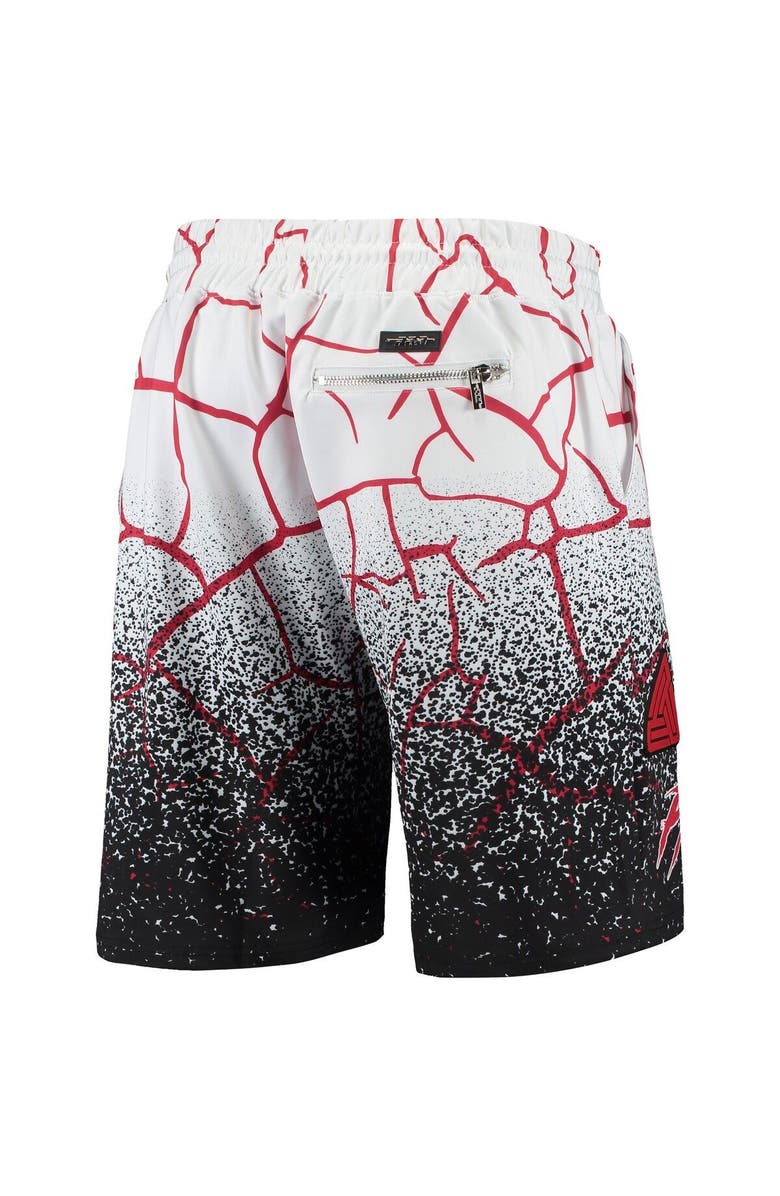 BLACK PYRAMID Men's Pro Standard x Black Pyramid White Chicago Bulls Chenille Patch Sublimated Shorts, Alternate, color, 