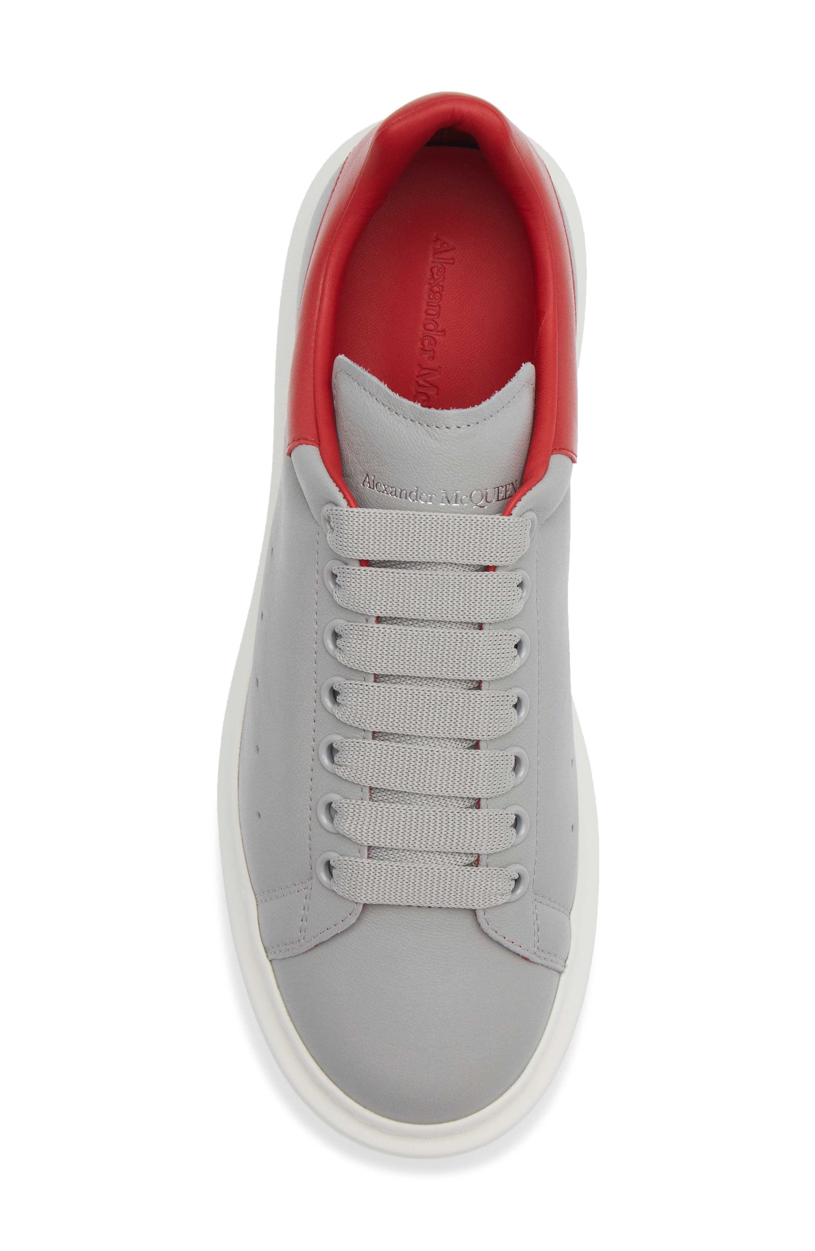 McQueen Oversize Sneaker, Alternate, color, Lead