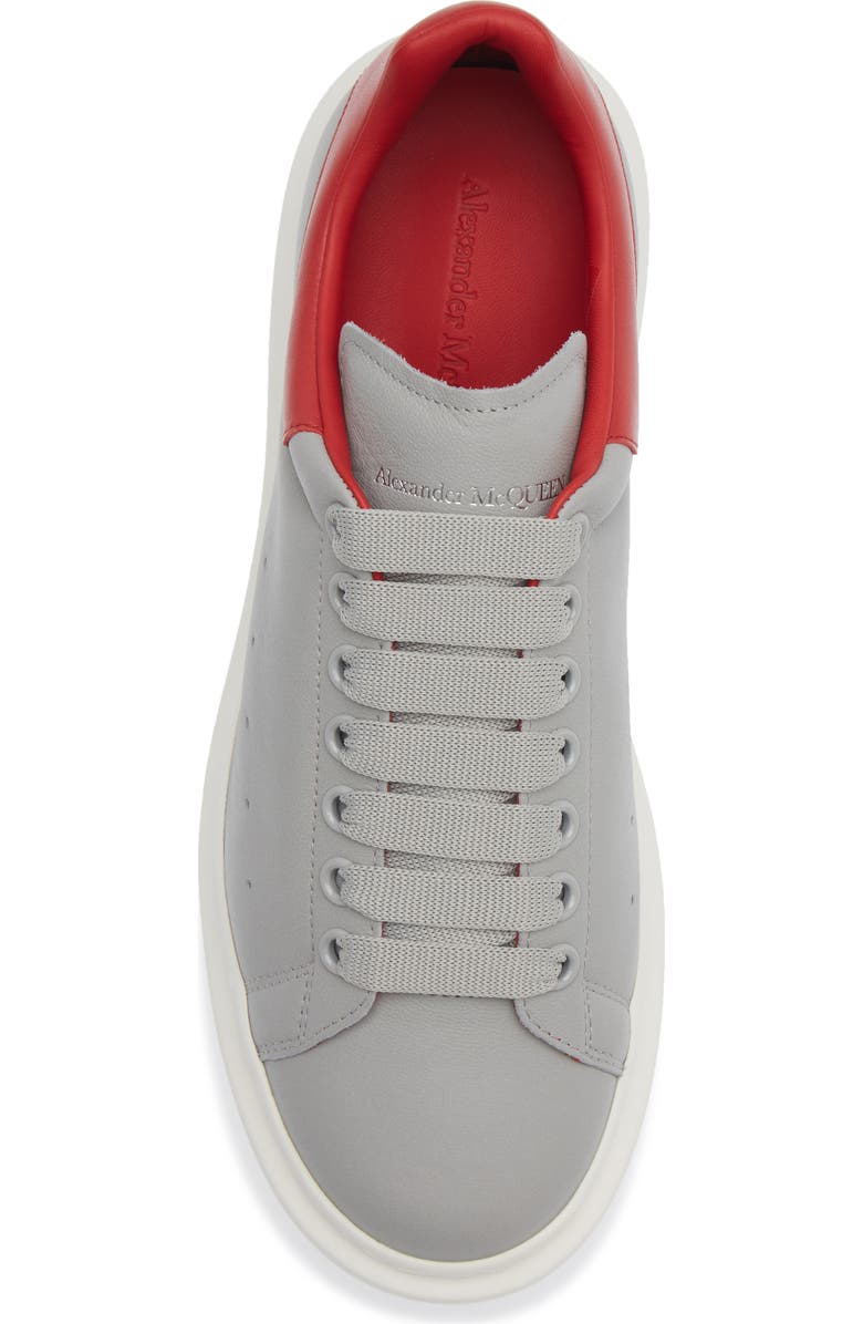 McQueen Oversize Sneaker, Alternate, color, Lead
