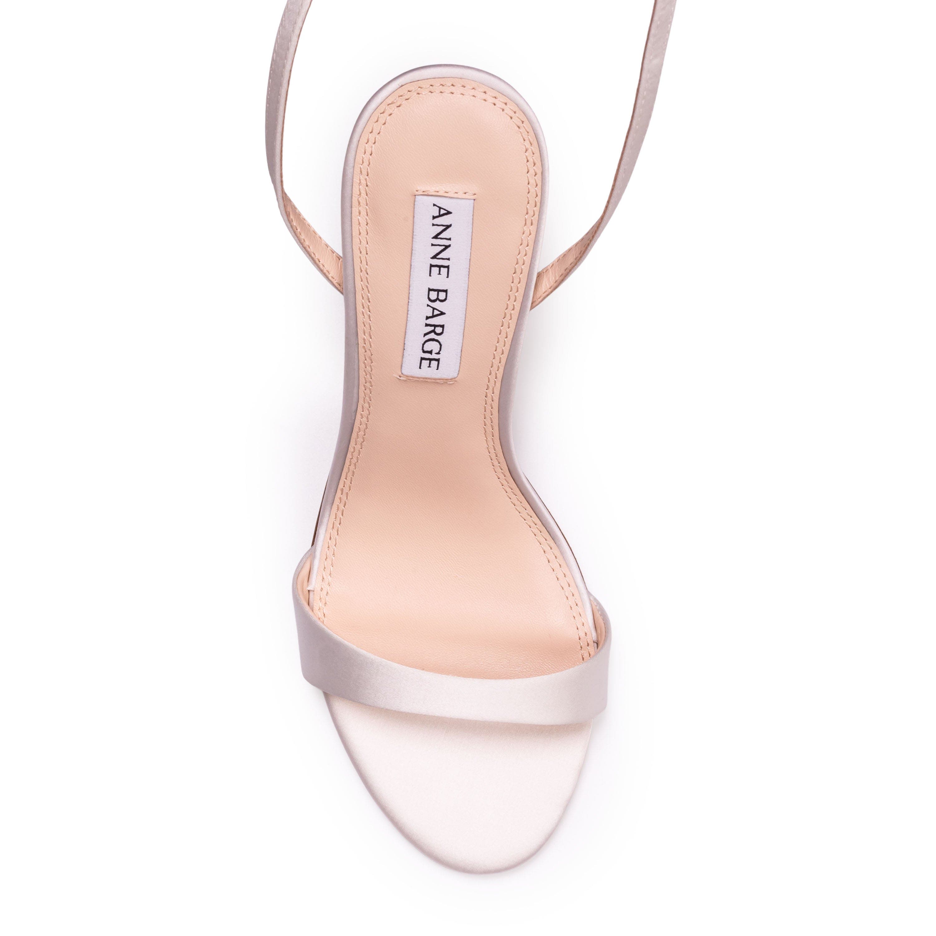 Anne Barge Muse Sandal, Alternate, color, White Satin