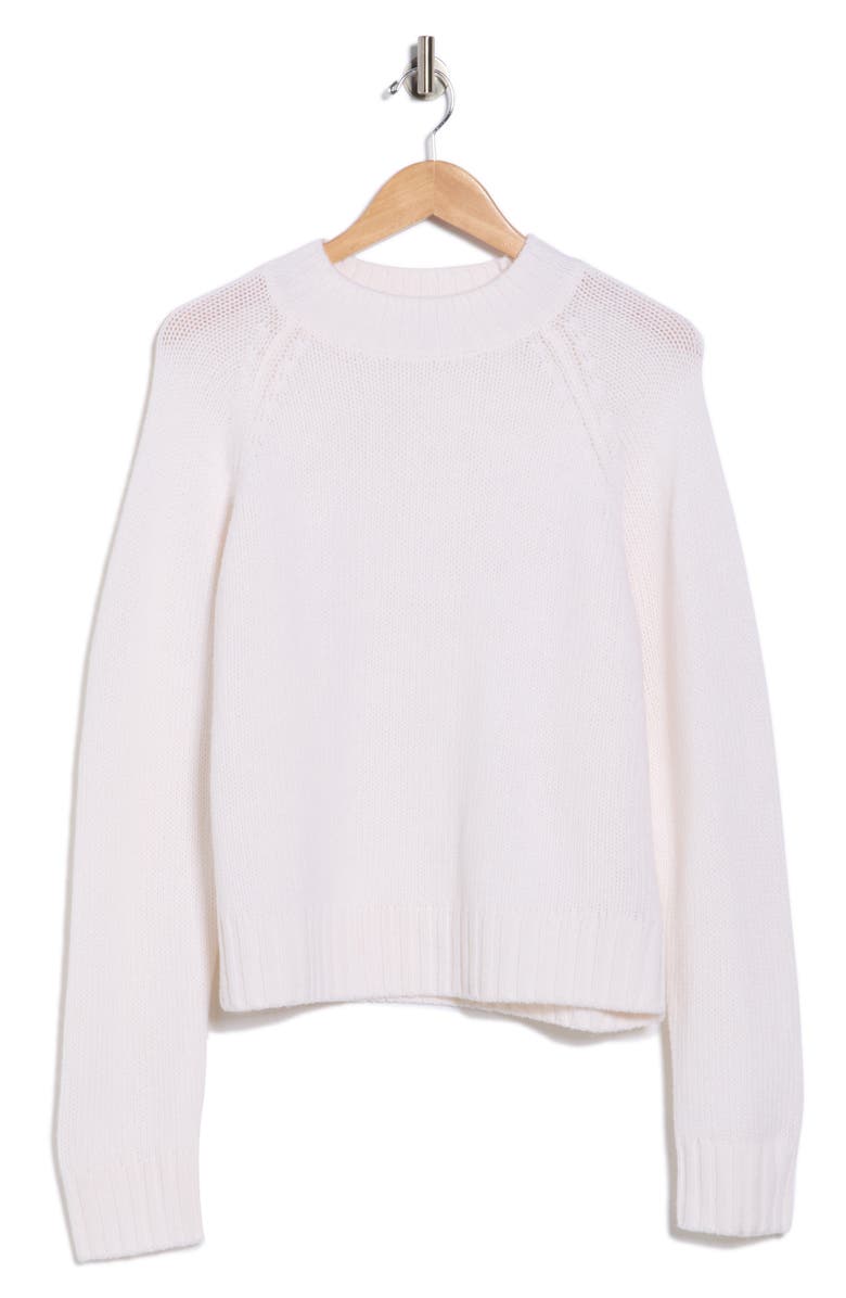 Vince Raglan Sleeve Wool & Cashmere Crewneck Sweater, Main, color, Off White