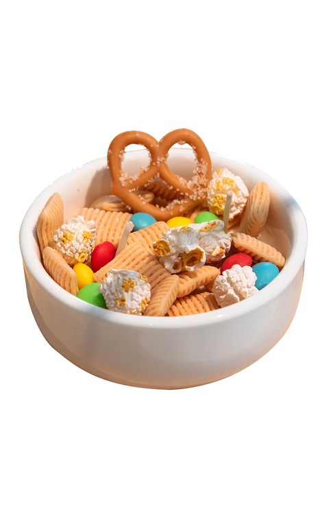Trail Mix Cereal Bowl Decorative Candle