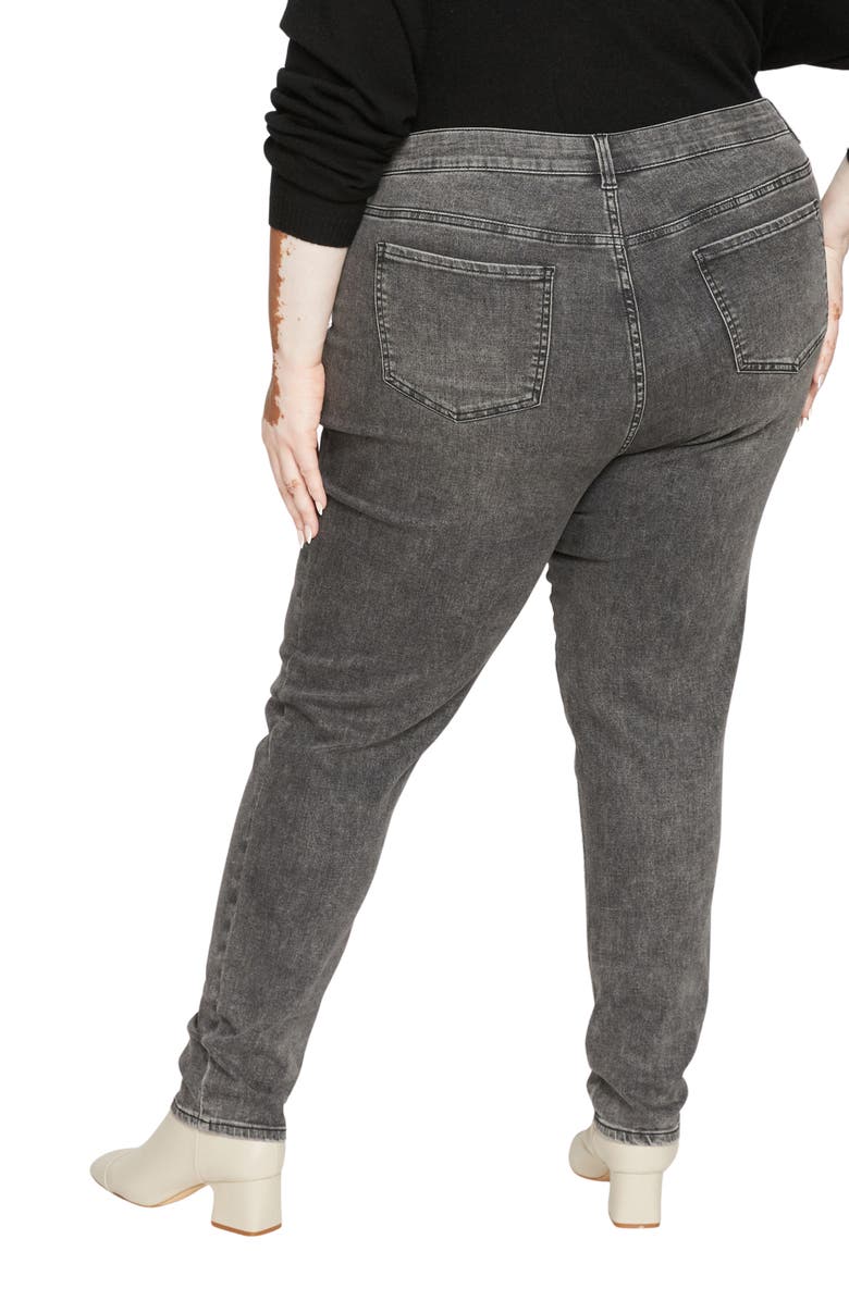 Universal Standard Seine Ankle Skinny Jeans, Alternate, color, Distressed Black