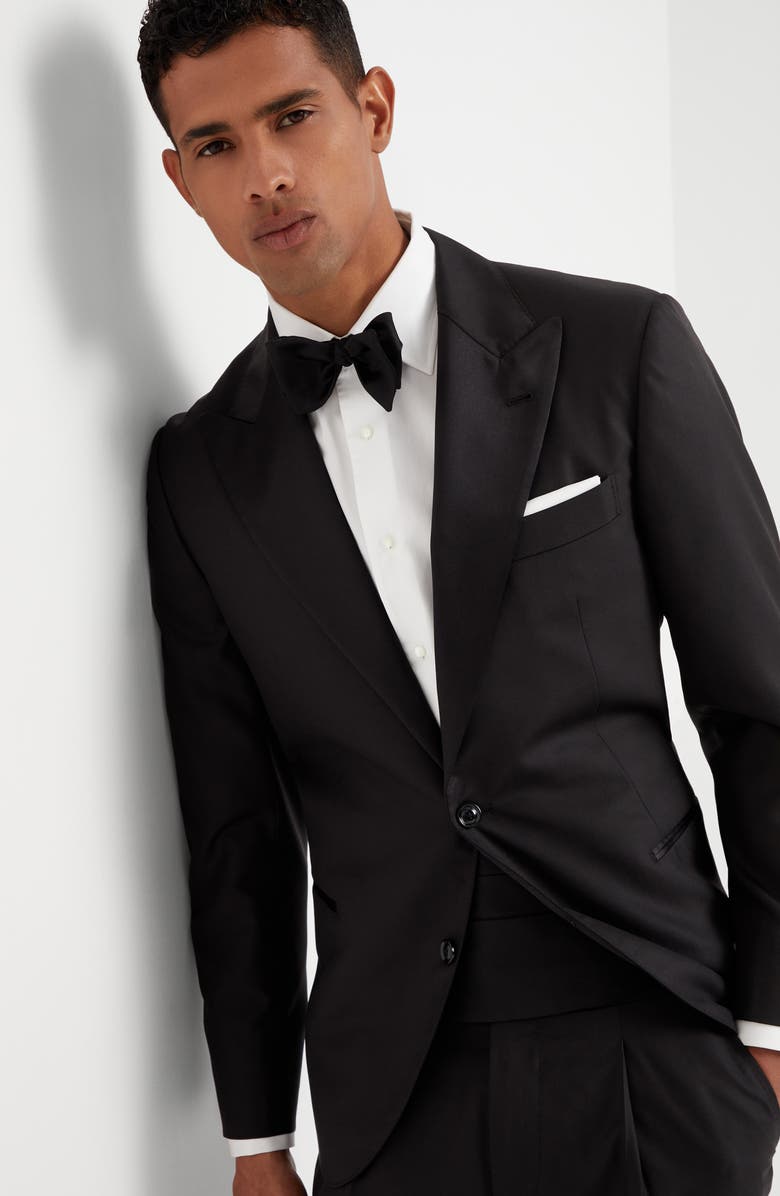 Brunello Cucinelli Tuxedo with peak lapel, Alternate, color, Black