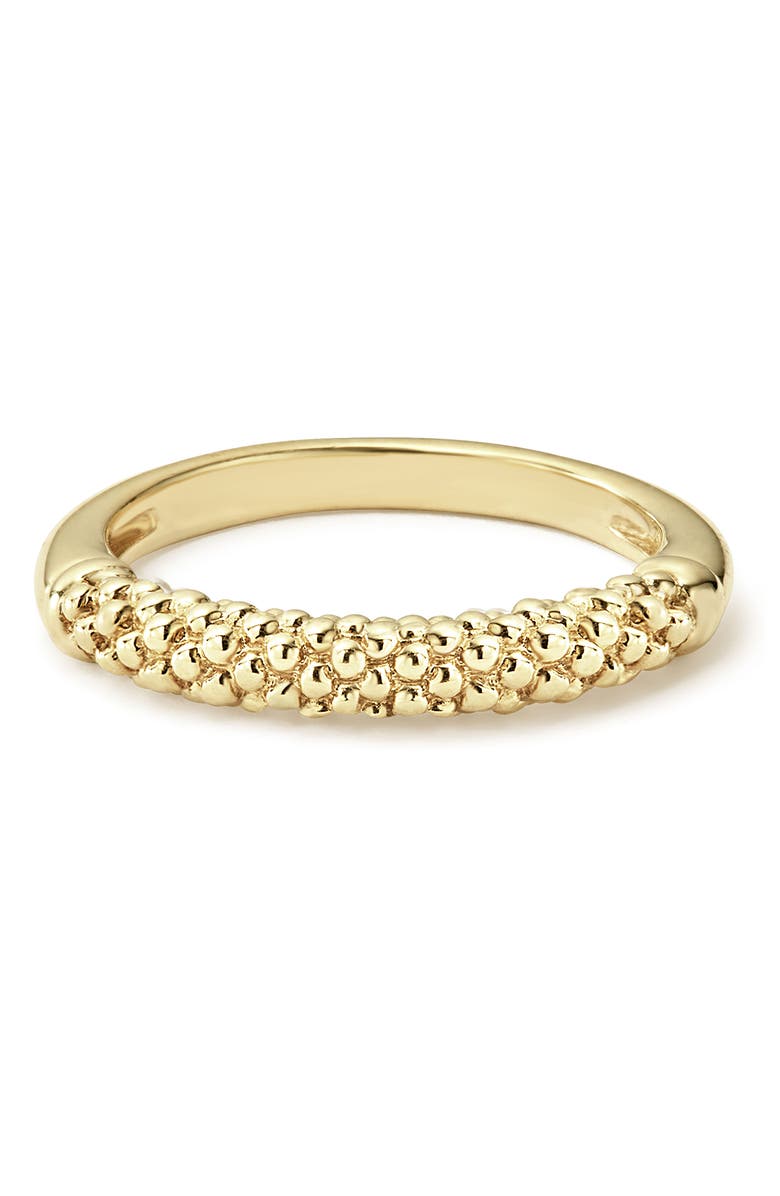 LAGOS Caviar Band Ring, Alternate, color, Gold