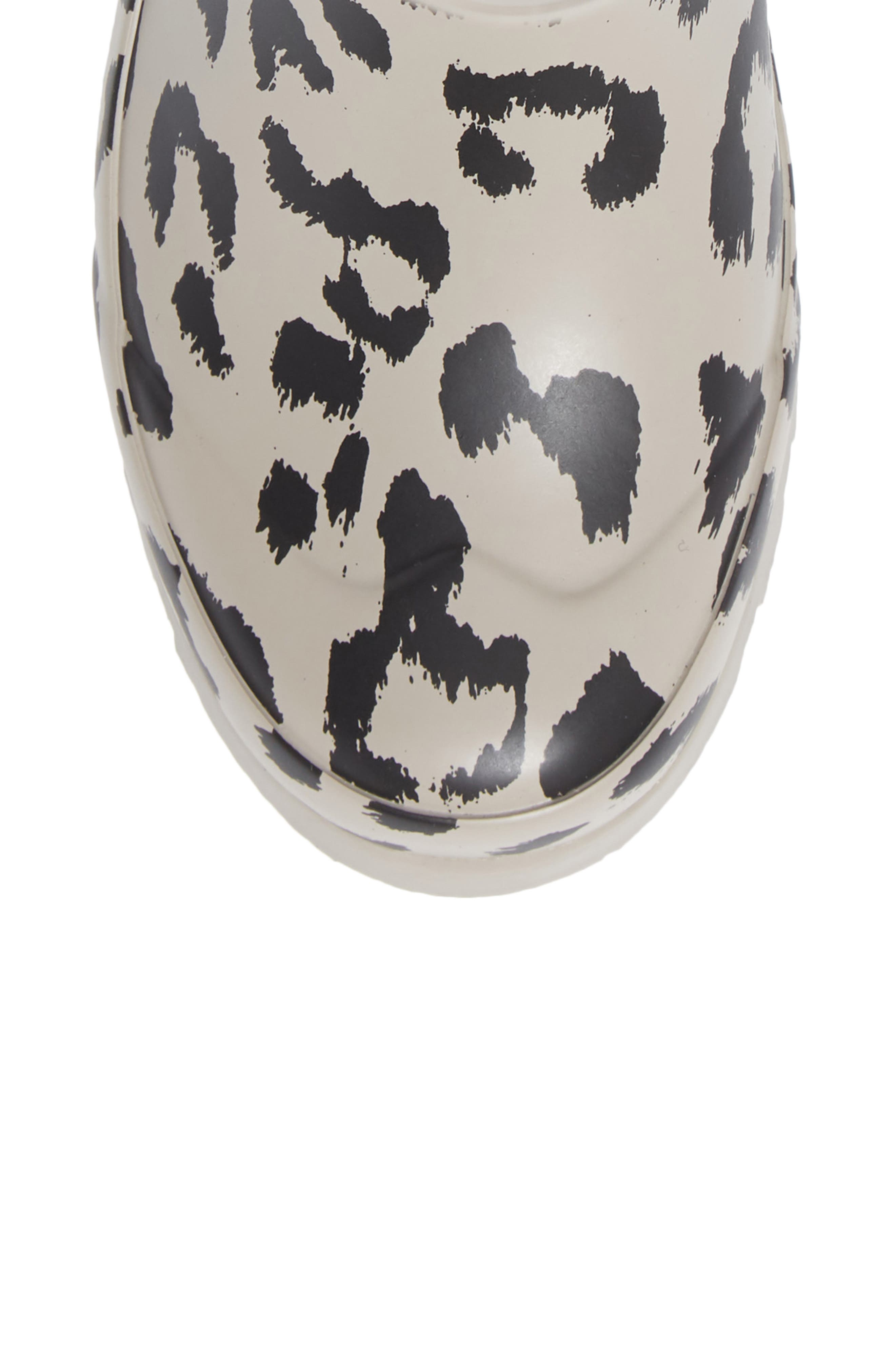 Hunter Kids' Original Tall Leopard Print Waterproof Rain Boot, Alternate, color, 