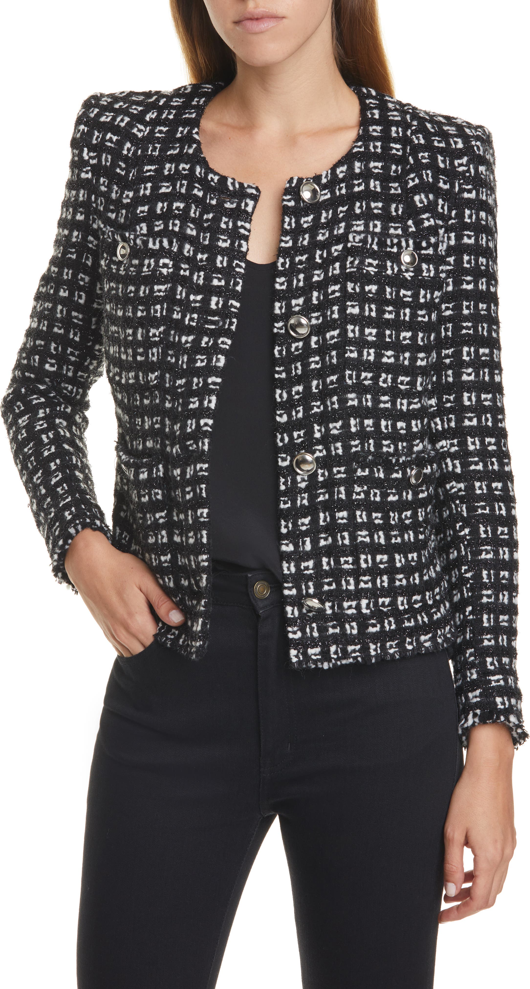 IRO Tetys Tweed Jacket Nordstrom Tweed jacket Fitted tweed jacket Coats for women