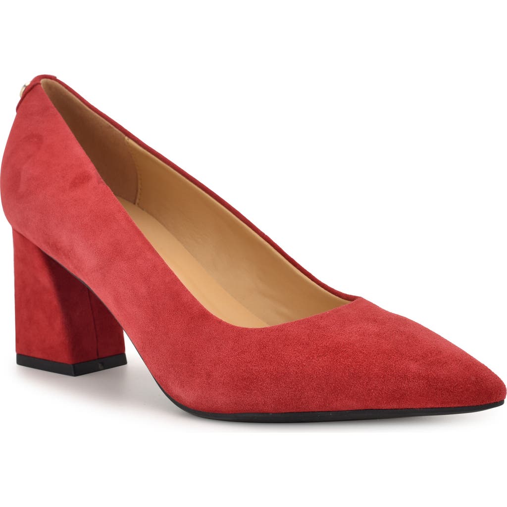 Nine West Kalore 9x9 Pointed Toe Pump In Red