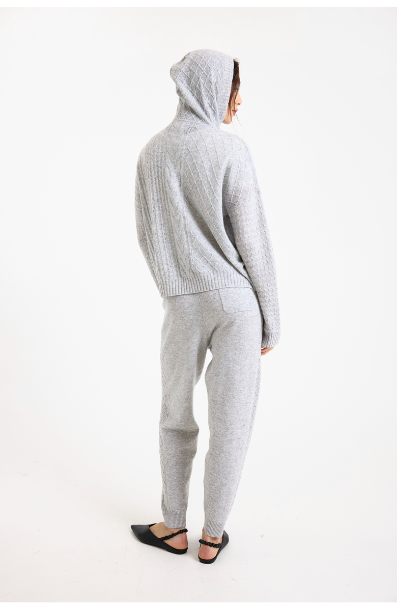 Brodie Pure Cashmere Luxe Relaxed Fit 100% Cashmere Hoodie, Alternate, color, Super Grey