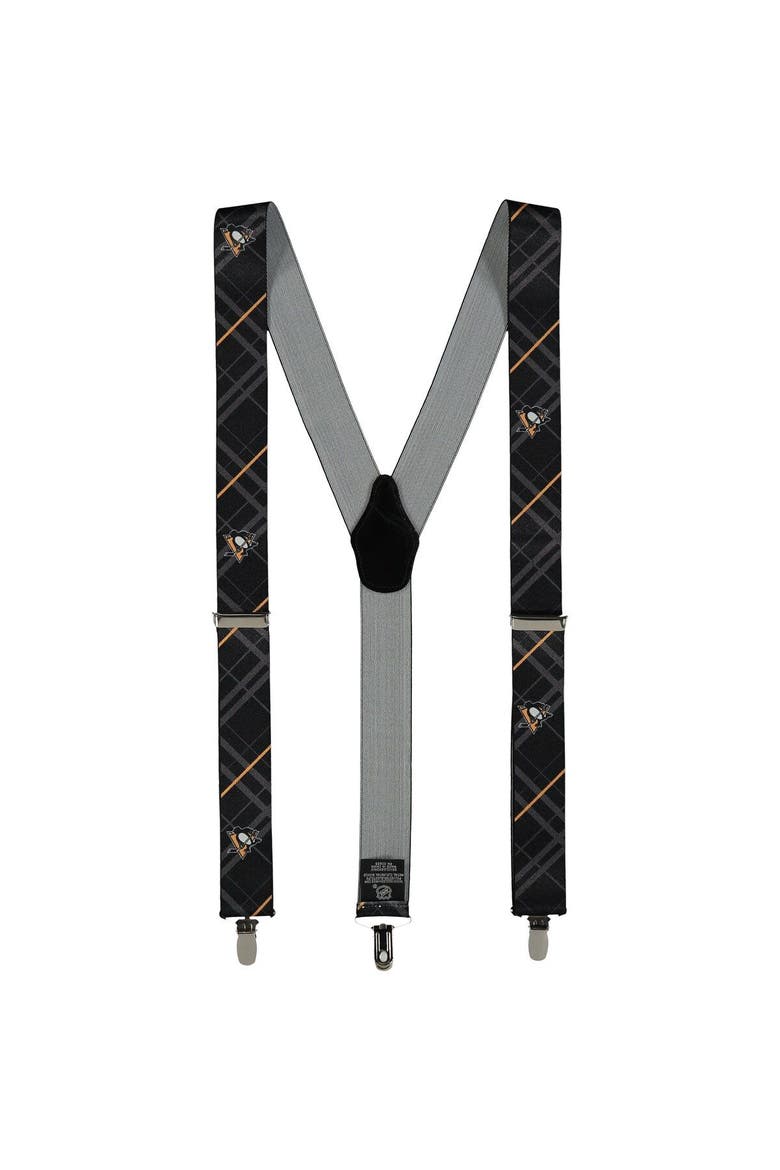 Men's Black Pittsburgh Penguins Suspenders, Main, color, Black
