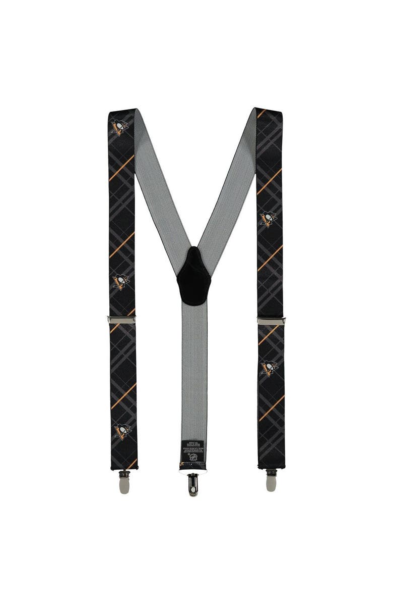 EAGLES WINGS Men's Black Pittsburgh Penguins Suspenders, Main, color, Black