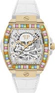 PHILIPP PLEIN The $keleton 2.0 Automatic Leather Strap Watch, 44mm