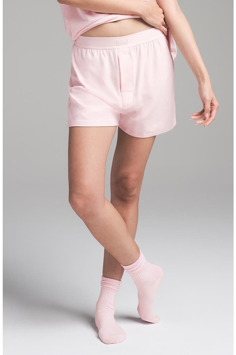 Relaxed Fit Boyfriend Boxers, Main, color, BARELY PINK