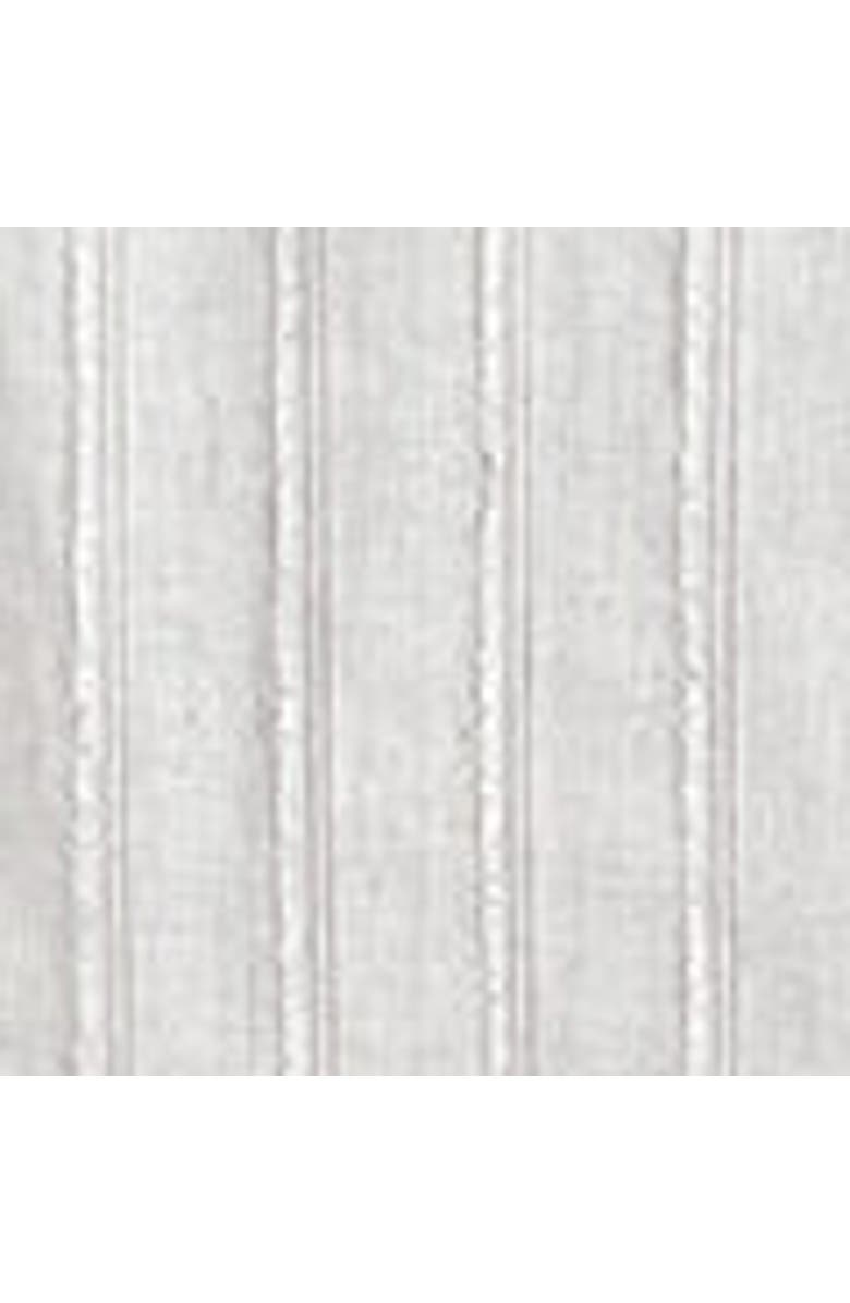 COS Sculpted Pleated Linen Midi Dress, Alternate, color, Light Gray