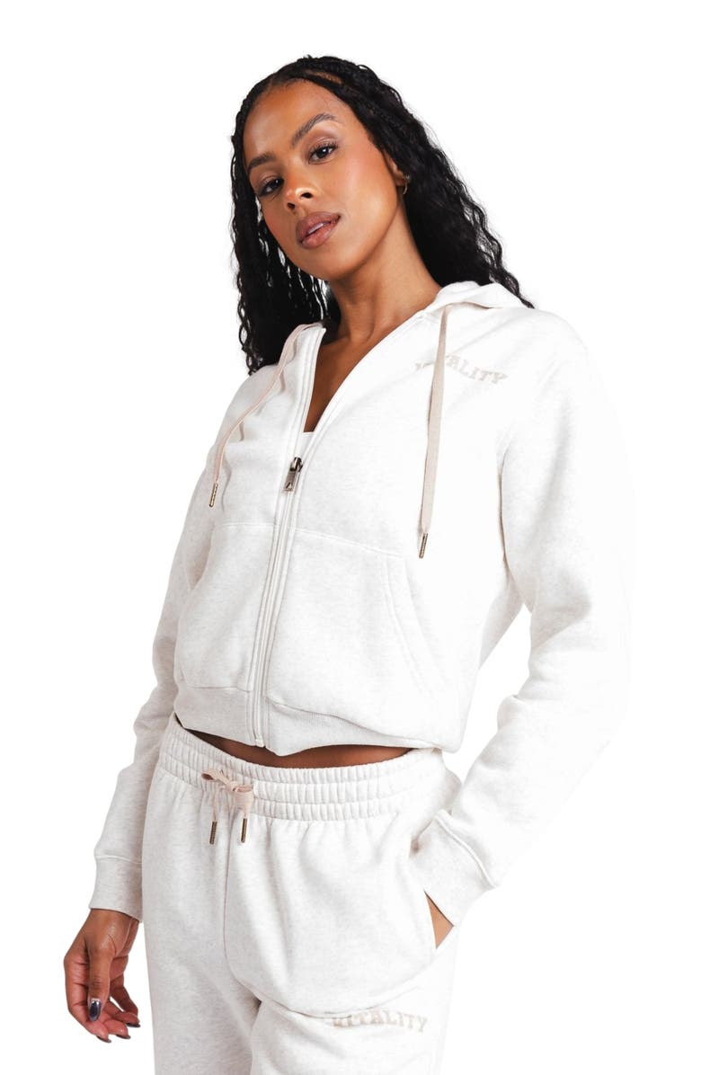 Vitality Cozy Women's Zip, Alternate, color, Oat Marl