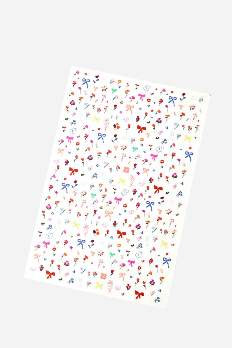 Nail Sticker by Zoe Wodarz - Flower Pop, Alternate, color, Pink
