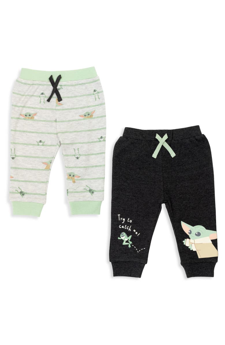 Star Wars 2-Pack Pants, Main, color, Baby Yoda, Black / Green