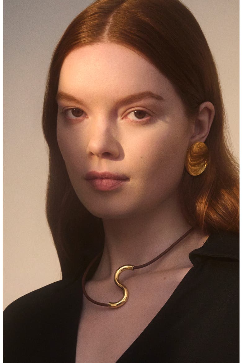 Saucer Statement Earrings, Alternate, color, GOLD