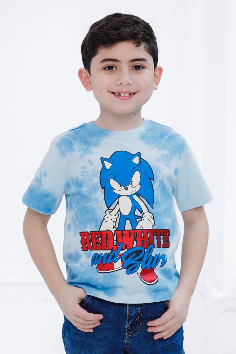 July 4th T-Shirt, Alternate, color, White / Blue, 4th of July