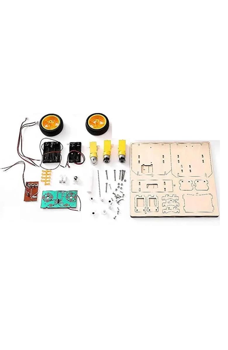 MODBOX DIY Motorized Battle Robot Kit, Build A Wooden Toy Fighter Bot, Alternate, color, 