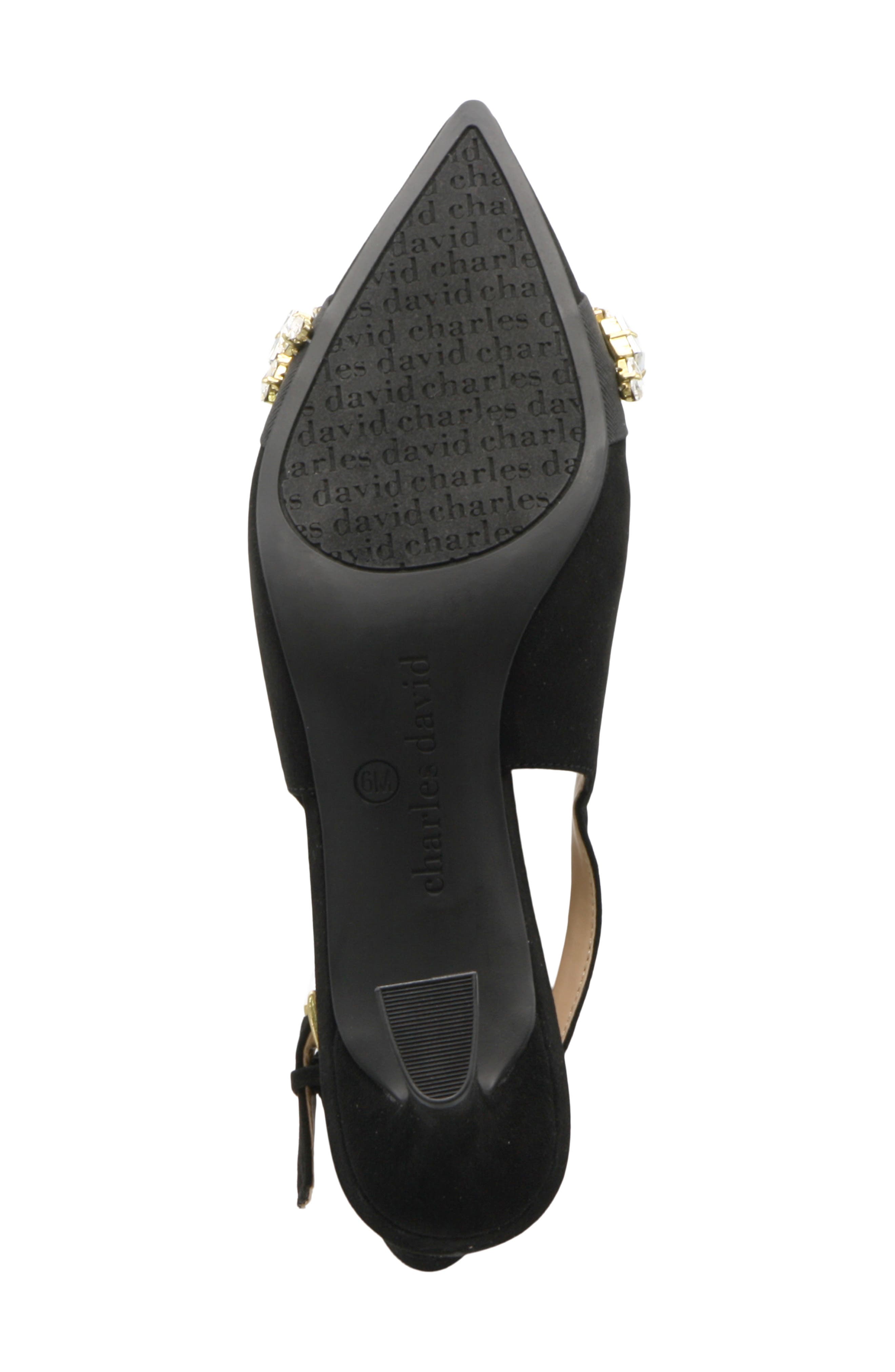 Charles by Charles David Ahava Slingback Pump, Alternate, color, Black