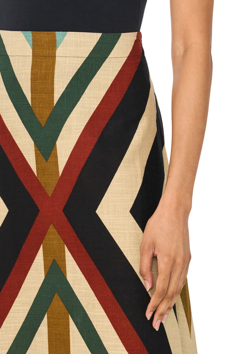 Halogen<sup>®</sup> Geo Print Skirt, Alternate, color, Black Multi