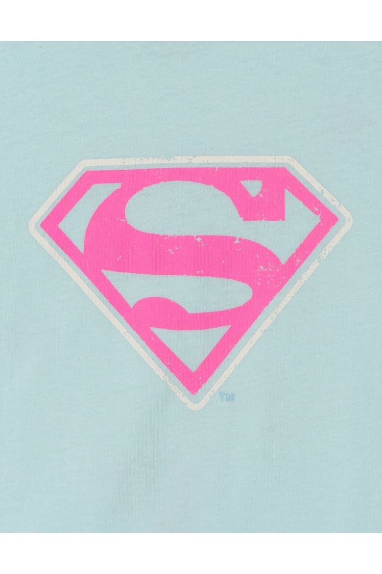 Justice League Supergirl 2-Piece Tee and Flare Leggings Set, Alternate, color, Supergirl Light Blue