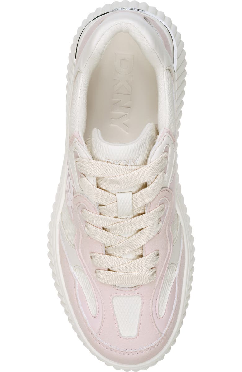 DKNY Lachele Platform Sneaker, Alternate, color, Soft White/ Light Pink