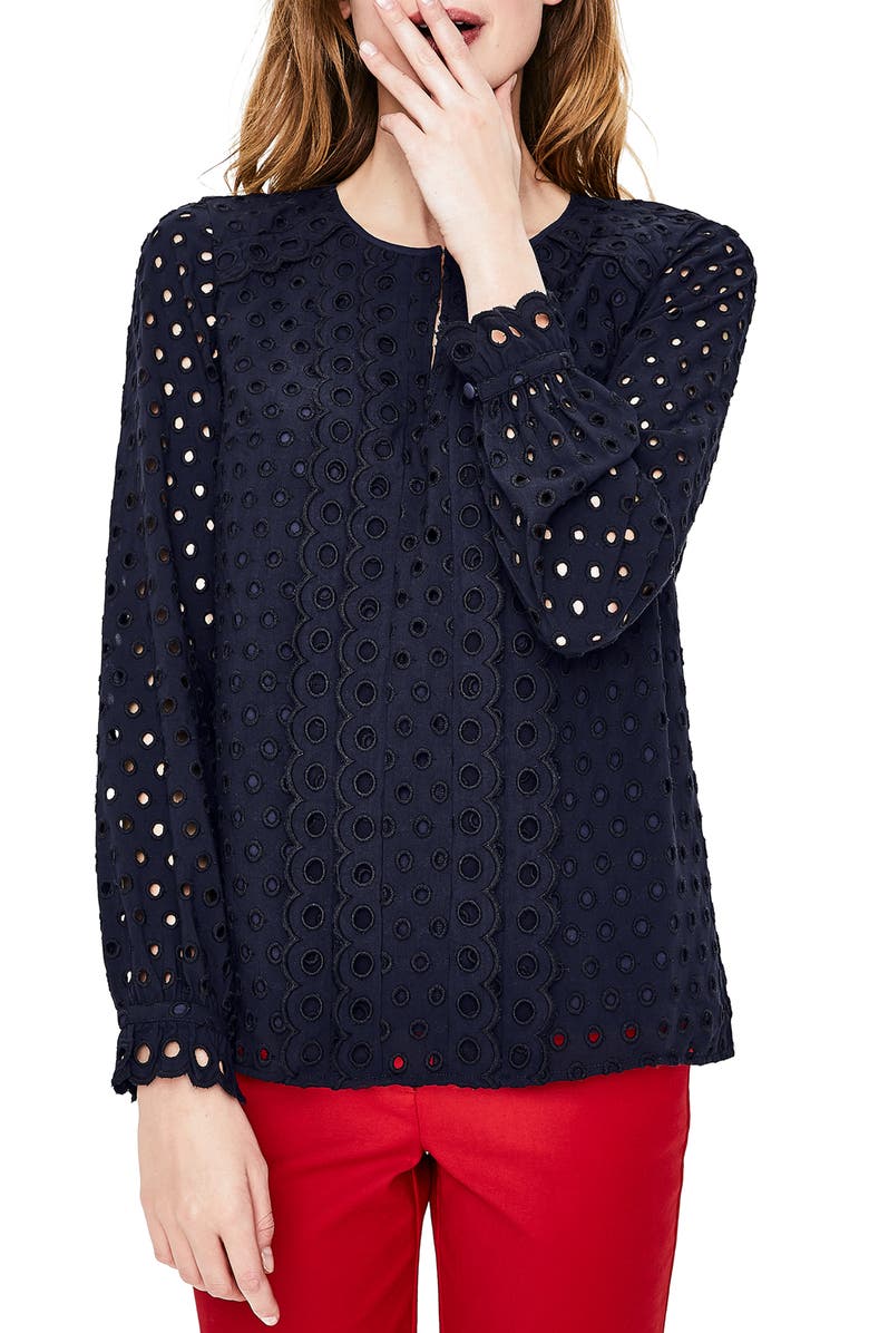 Boden Eyelet Top, Main, color, 