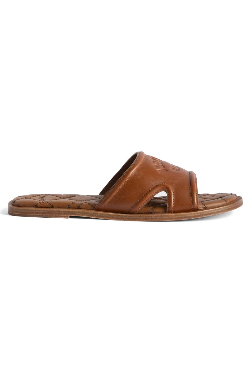 Zadig & Voltaire Beach Monogram Slide Sandal, Main, color,