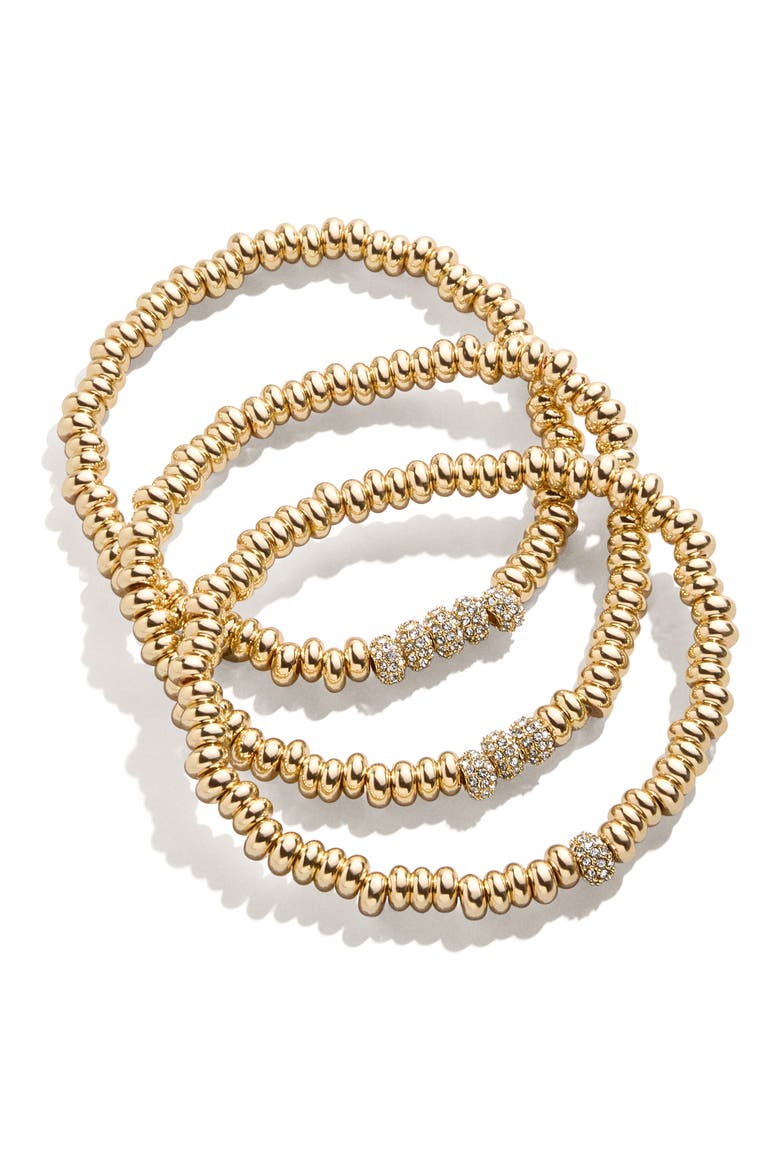 Aria Pisa Set of 3 Bracelets, Main, color, GOLD