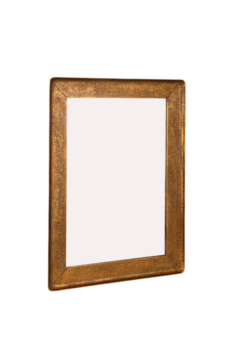 Storied Home Wall Mirror with Raised Edge Frame, Main, color, Gold