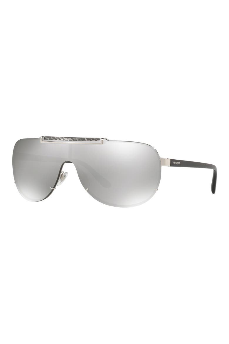 40mm Shield Sunglasses, Alternate, color, SILVER