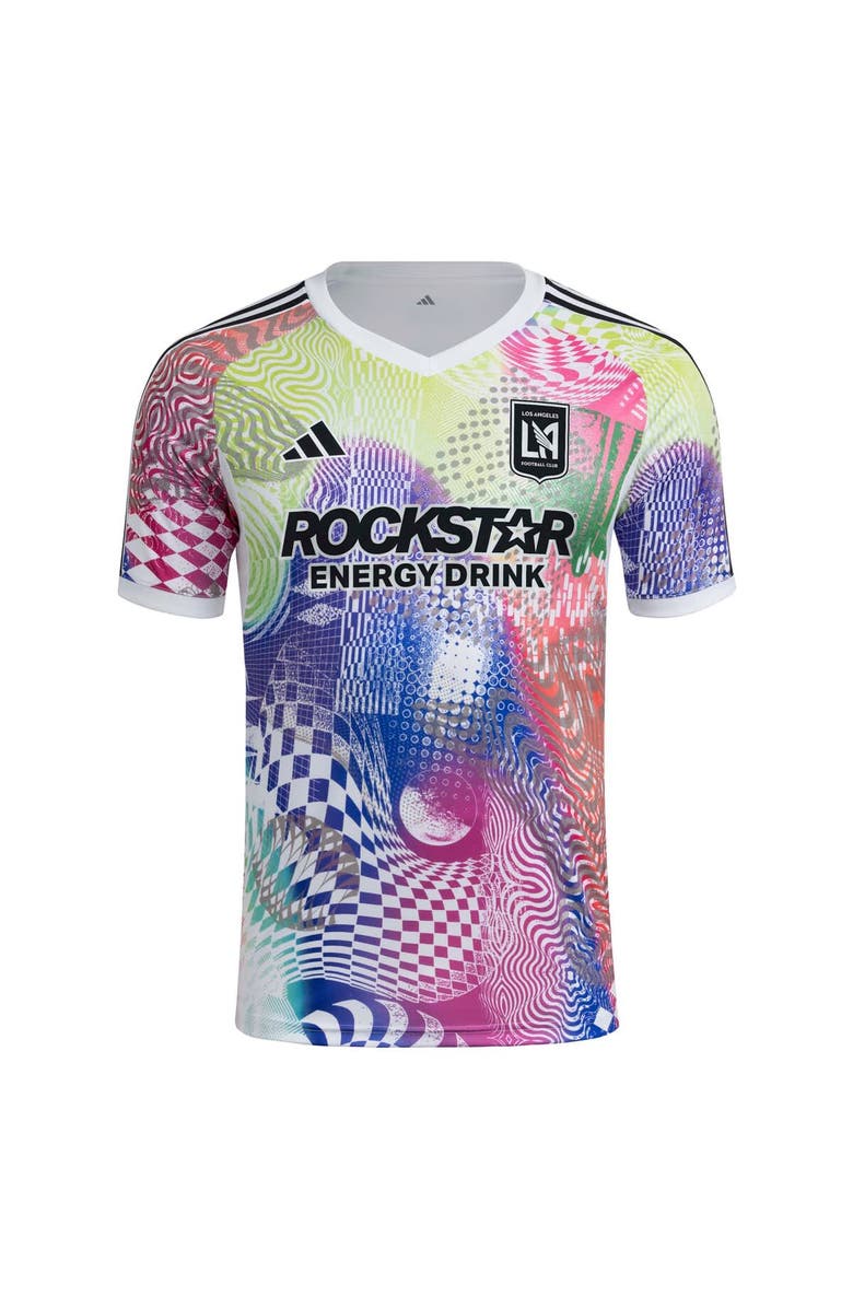 adidas Men's adidas White LAFC 2025 Pride Pre-Match Top, Alternate, color, White