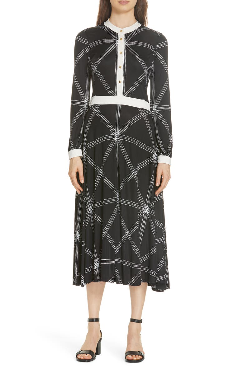 Tory Burch Anja Midi Dress, Main, color, 