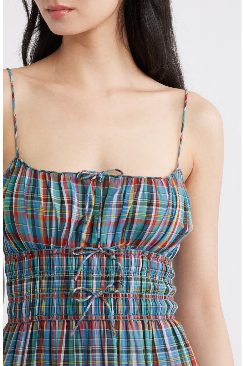Brielle Plaid Cotton MidiDress, Alternate, color, ALDERBROOK PLAID