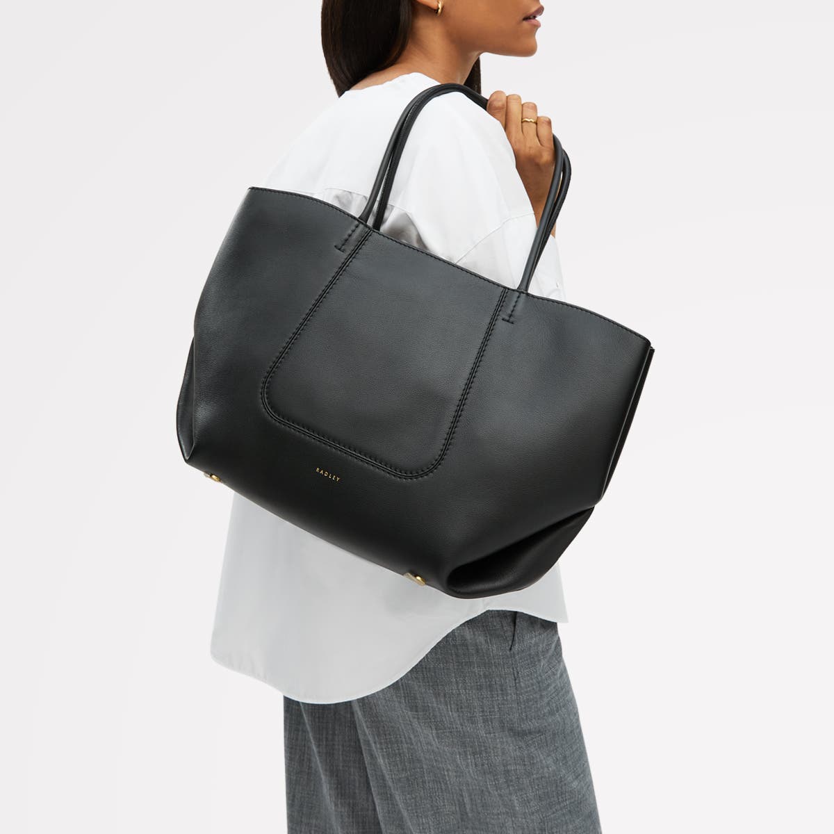 Radley The Compton Medium Ziptop Shoulder Bag, Alternate, color, Black