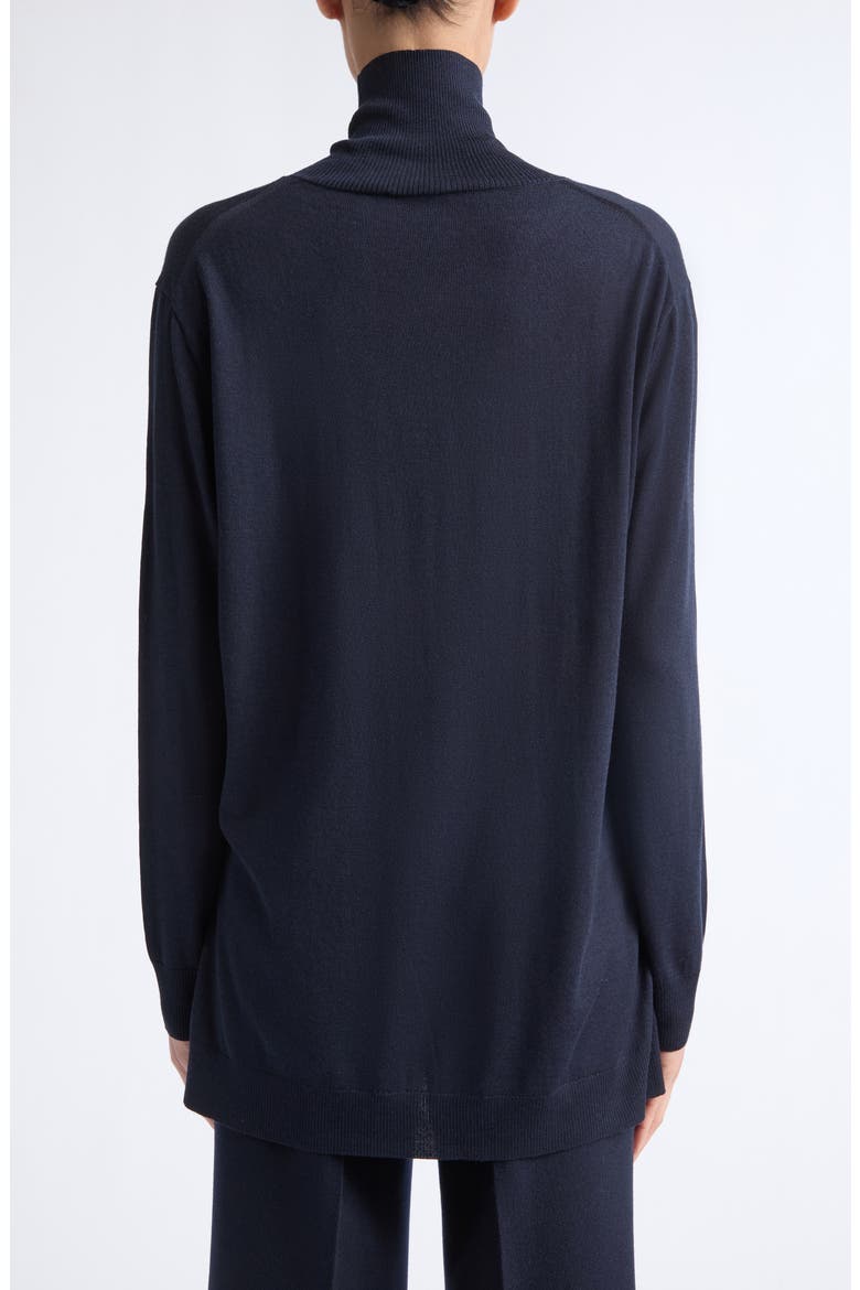 Merino Wool Stand Collar Sweater, Alternate, color, INK