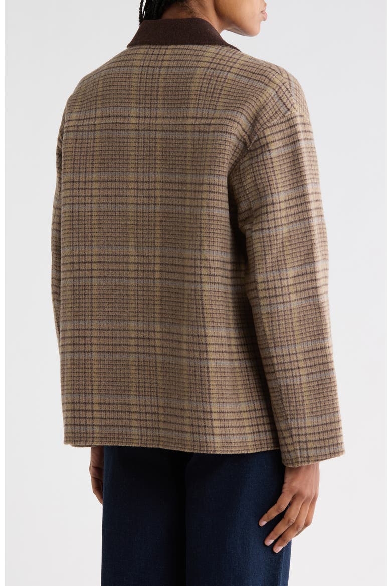 Cassidy Plaid Jacket, Alternate, color, BROWN PLAID