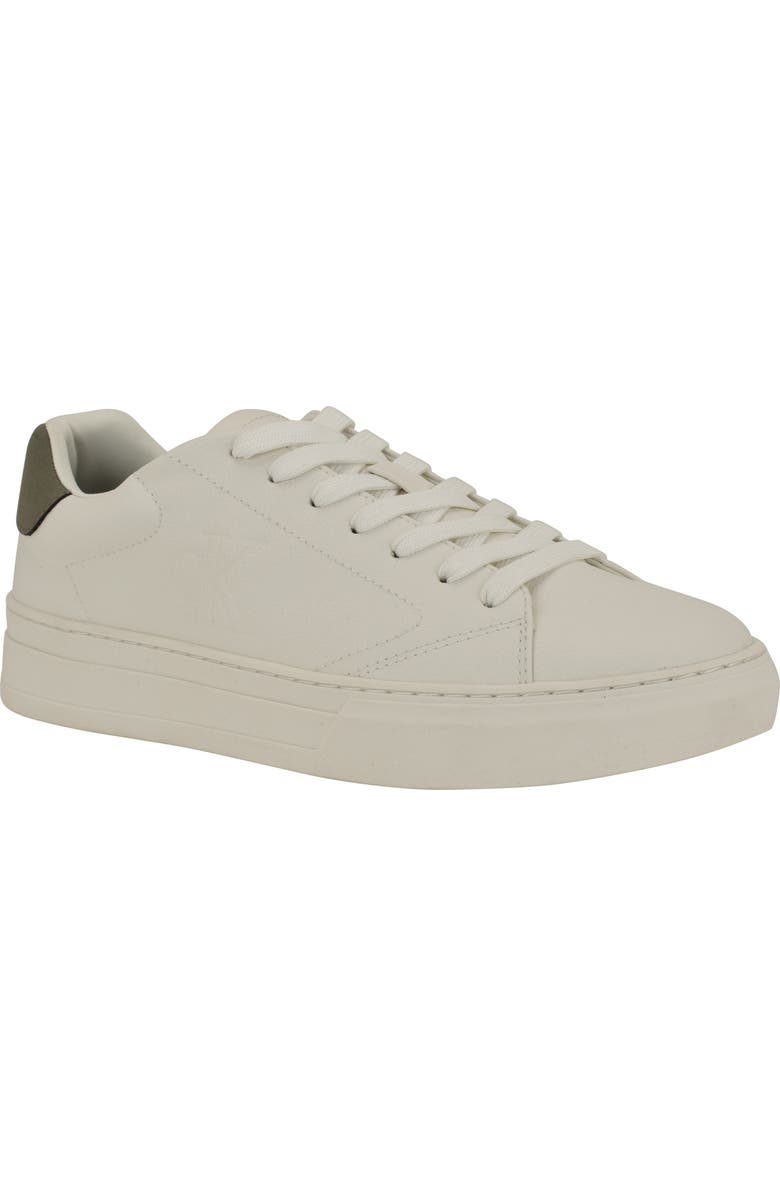Calvin Klein Solly Low Top Sneaker, Main, color, White/ Dark Green