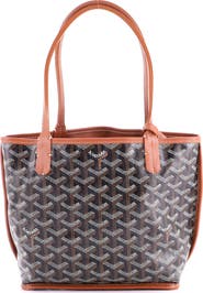 Pre-Owned Goyard Anjou Reversible Tote Coated Canvas Mini