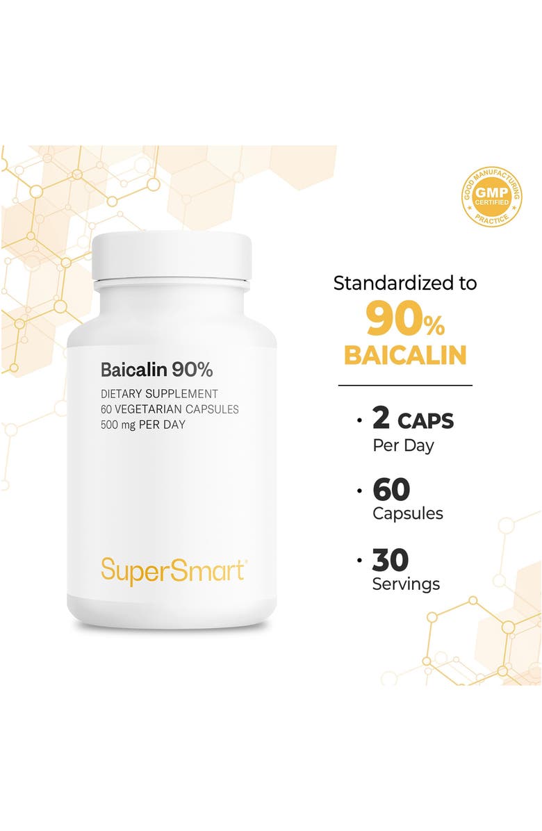 SuperSmart Baicalin 90% -  500mg per Day, Alternate, color, NO COLOR
