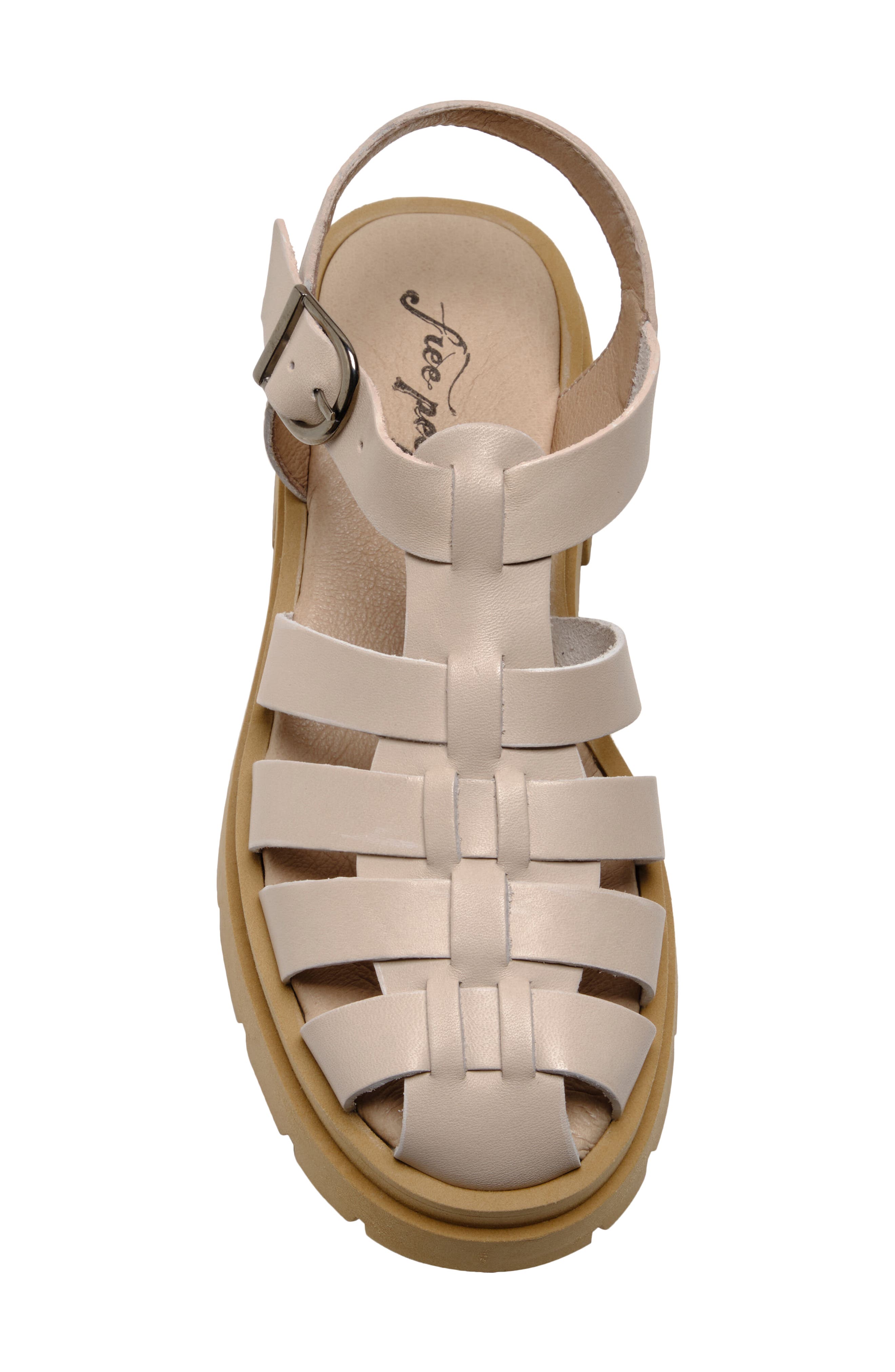 Delaney Fisherman Platform Sandal, Alternate, color, NATURAL SAND