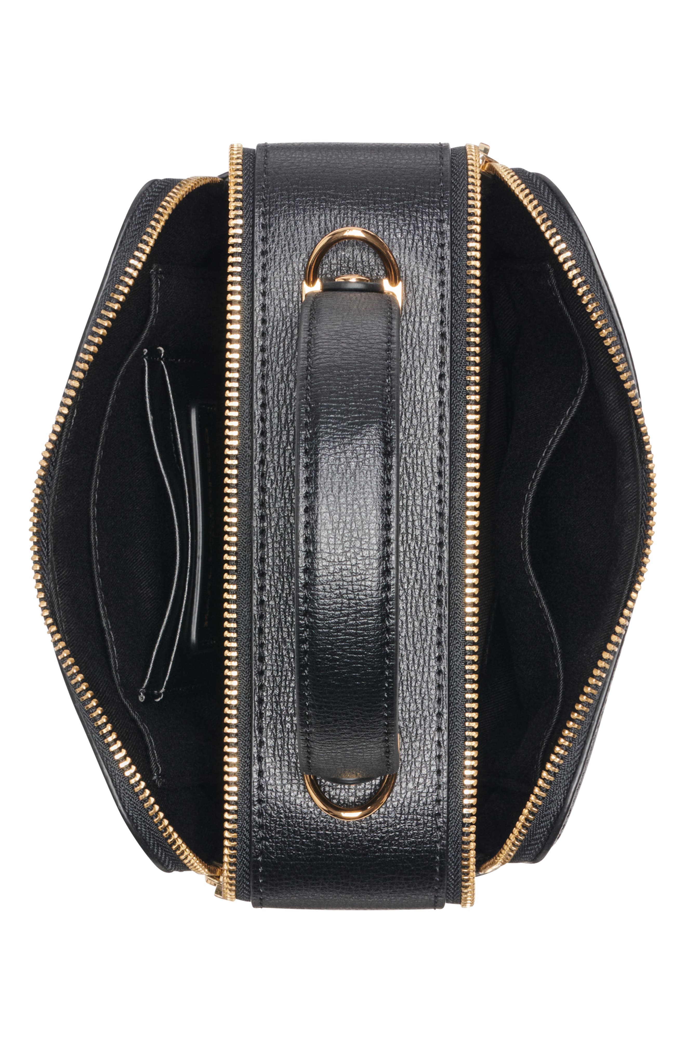 KARL LAGERFELD PARIS Simone Crossbody Bag, Alternate, color, Black/ Gold