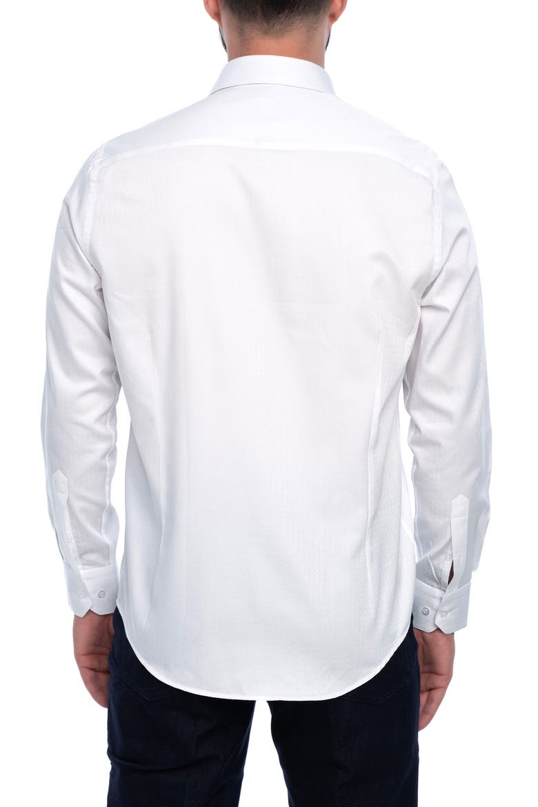 Berkley Slim Fit Cotton Dress Shirt, Alternate, color, WHITE