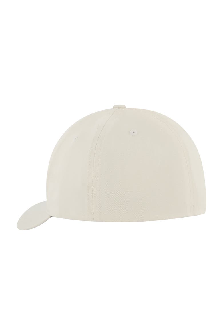 Stretch Fit 6-Panel Cap with Curved Visor, Alternate, color, CREAM
